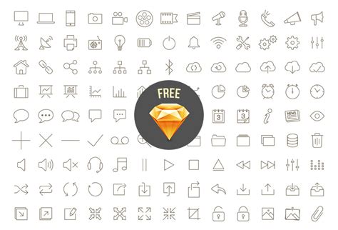 outline icons font